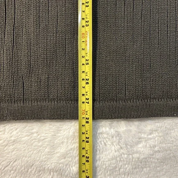 Vintage Eddie Bauer Dark Green Ribbed Cotton Crew Neck Sweater Long Sleeve‎ XLrg - Picture 4 of 7